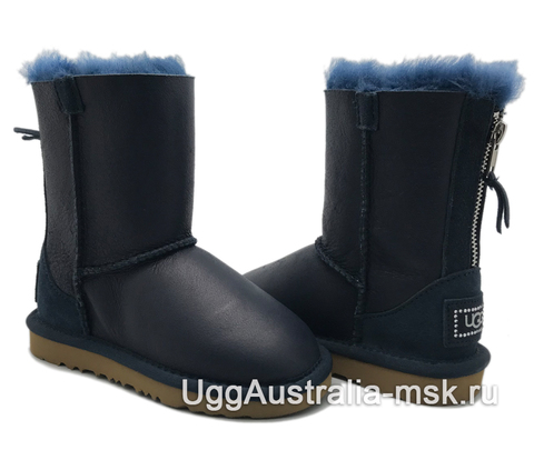 UGG Kids Zip Metallic Navy