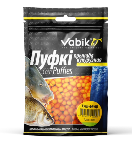Приманка Vabik CORN PUFFIES Тутти-фрутти ( продажа от 5 шт ) 4 мм
