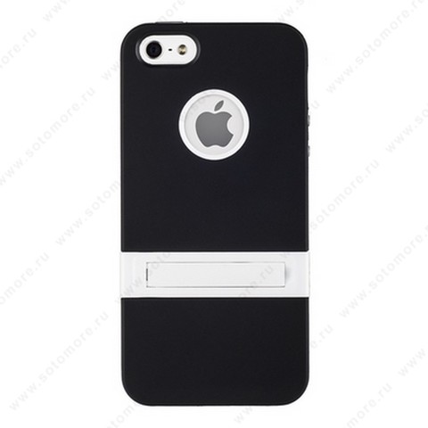 Накладка для iPhone SE/ 5s/ 5C/ 5 с подставкой черная