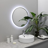 Fixsen FX-1070F Зеркало Fixsen FX-1070F с подсветкой LED, круглое 70х70см, цвет рамы графит