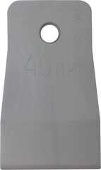 06883 КУРС Шпатель резиновый белый 40мм