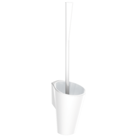 Delabie 4051N Настенный туалетный ершик с эргономичной ручкой, белый нейлон