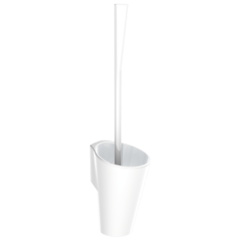 Delabie 4051N Настенный туалетный ершик с эргономичной ручкой, белый нейлон фото