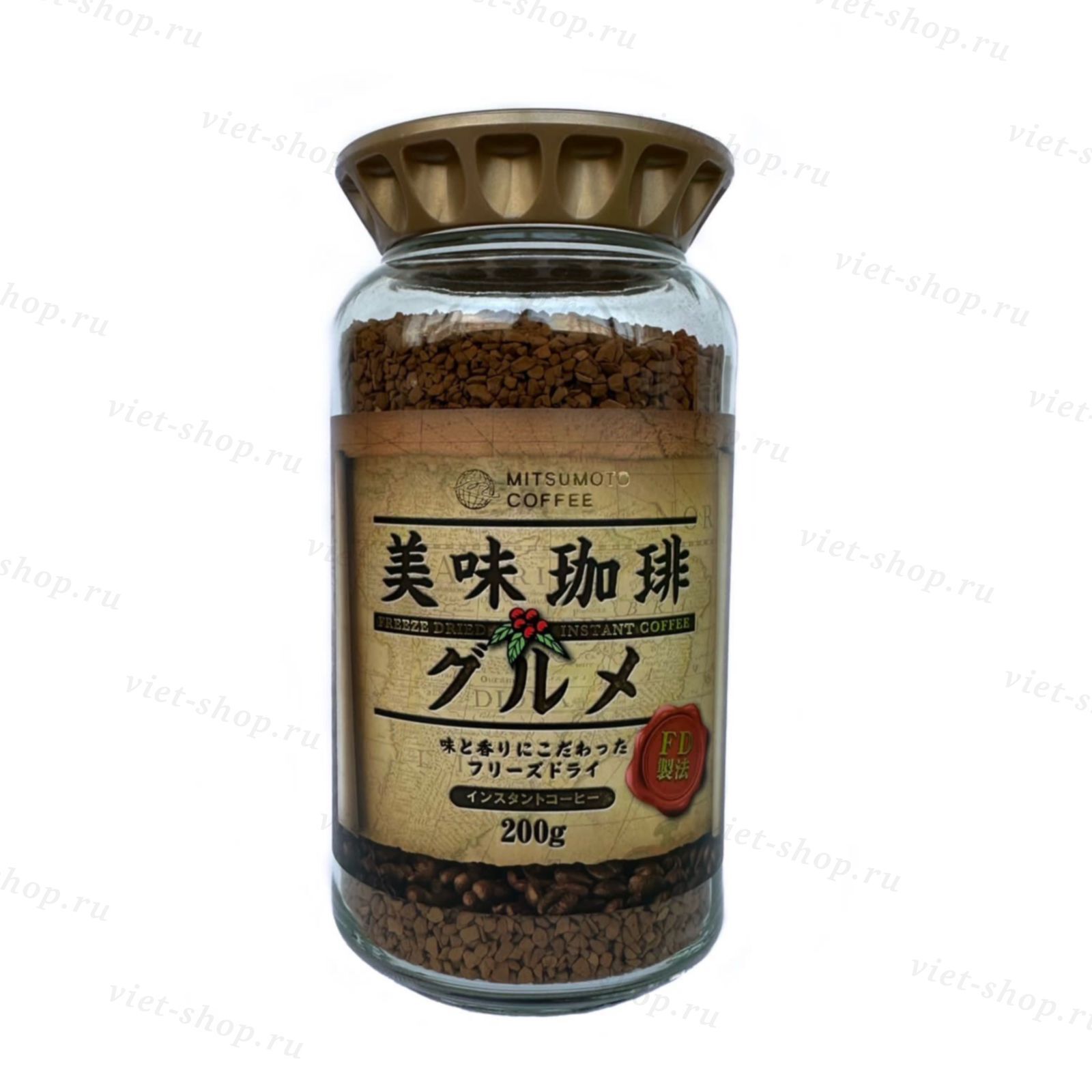 Растворимый кофе Mitsumoto Coffee с/б 200 г., Япония - купить по выгодной  цене с доставкой в Москву, С-Петербург, Новосибирск, Хабаровск и другие  города | Интернет-магазин японских товаров Viet-Shop.Ru