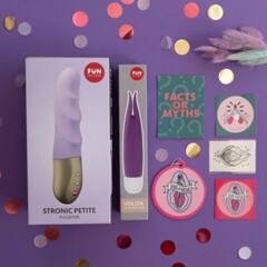 Набор: пульсатор + вибратор Fun factory CLIT KIT PETITE лиловый