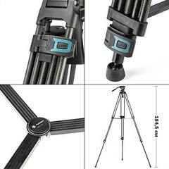 FOTOPRO Tripod DV3C профессиональный карбоновый видео штатив