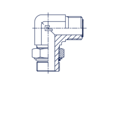 ФИТИНГ ORFS ELBOW 6-3/4-16 CAST