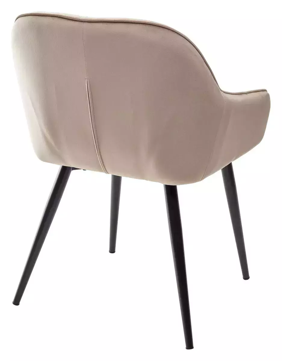 Стул BREEZE BLUVEL-40 BEIGE/ черный каркас, велюр М-City