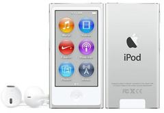 Apple iPod nano, 16 ГБ серебристый