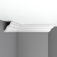 Плинтус потолочный гладкий Decomaster 96625F гибкий 95х80х2400мм