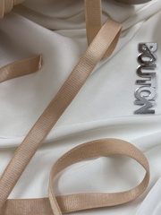 Резинка бретелечная бежевая