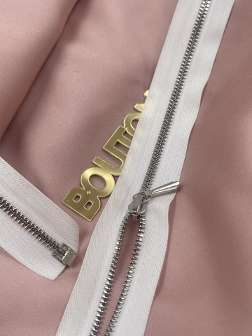 Молния металл Riri, 3 мм, разъёмная, цвет 2101, белый