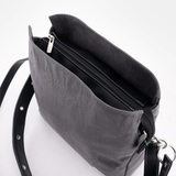 Сумка Саломея 1134 македония серый + черный