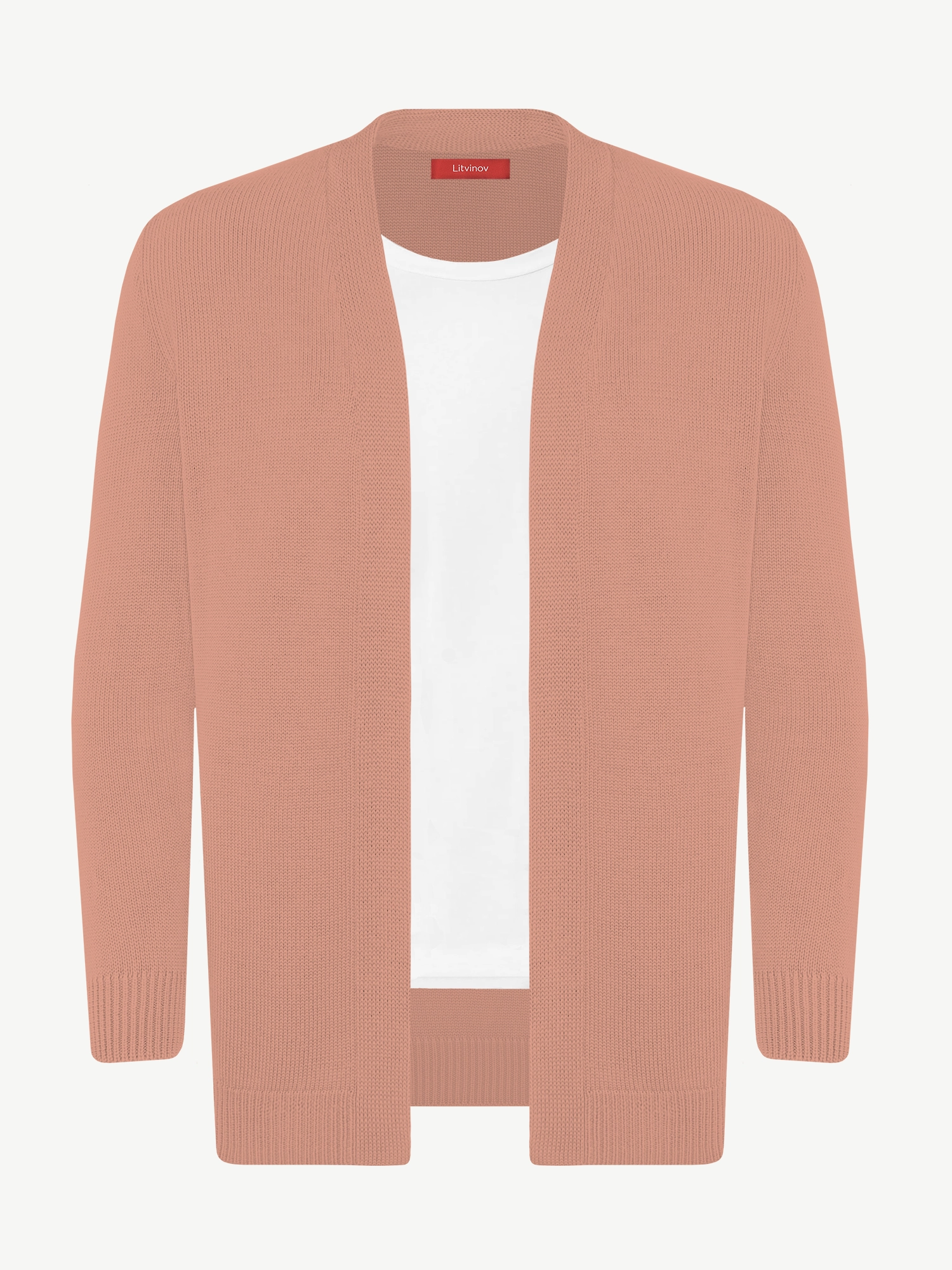 Кардиган с планкой из экохлопка