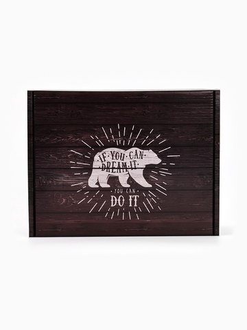 Коробка самосборная одиночная Прямоугольник,  27*21*9 см, «Ящик», 1 шт.