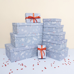 Коробка одиночная, Прямоугольник, Морозное утро, 21,5*13,5*8 см, 1 шт.