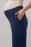 Брюки для беременных 15837 темно-синий