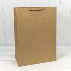Пакет подарочный XXL вертикальный, Крафт Однотонный, 40*55*20 см (Д*В*Ш)
