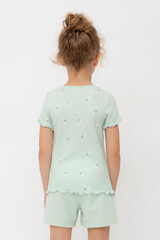 шорты  для девочки  КР 400417-1/пастельно-зеленый к545