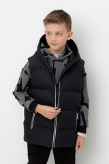 жилет  для мальчика  ВК 35018/6 ГР (98-128)