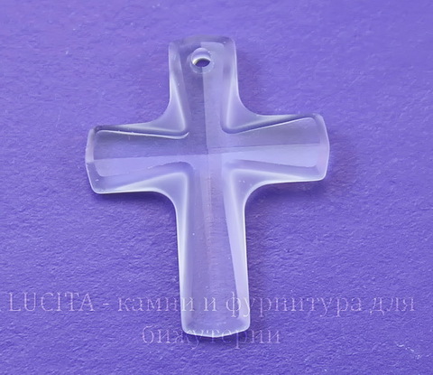 6860 Подвеска Сваровски Крестик Crystal (20х16 мм)
