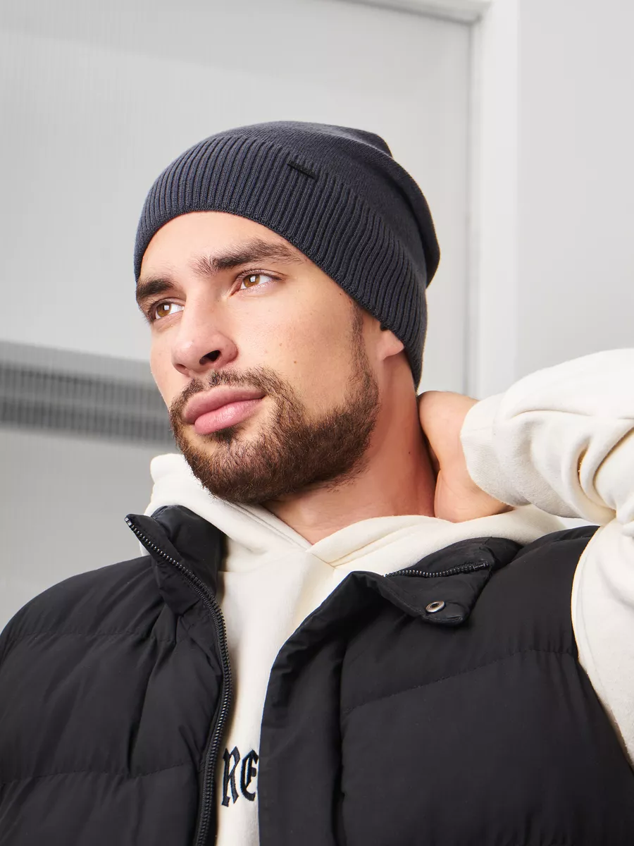 Шапка бини зимняя весенняя с флисом