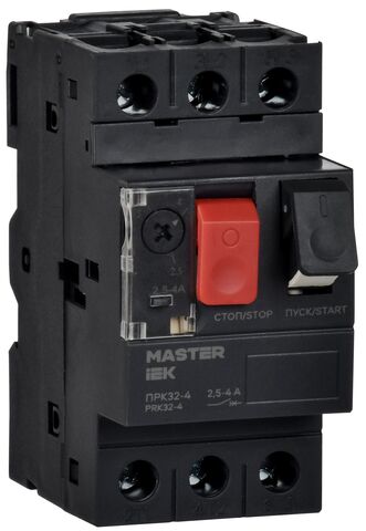 Пускатель ПРК32-4 In=4А Ir=2,5-4А Ue 660В MASTER IEK