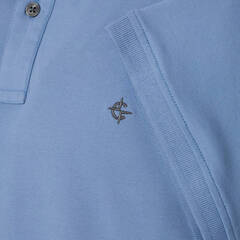 Поло мужское Casamoda 004470-161 цвет Тихая Гавань, короткий рукав