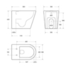 BelBagno BB1003CB-TOR/SC FLAY-TOR Унитаз приставной безободковый с сиденьем дюропласт soft close, BB1003CB-TOR/SC