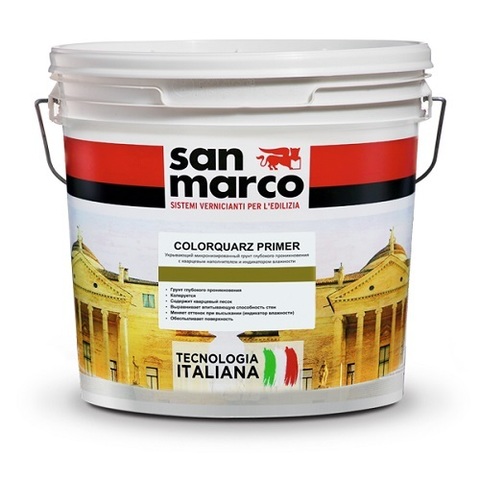 COLORQUARZPRIMER San Marco Колеруемый грунт с кварцевым наполнителем