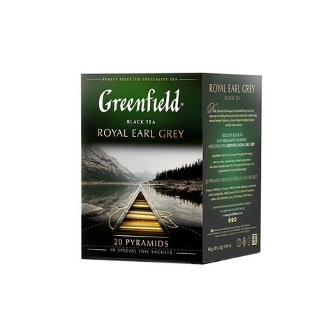 купить Чай черный в пирамидках Greenfield Royal Earl Grey, 20 пак/уп (Гринфилд)