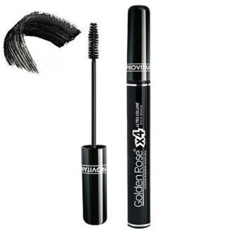 .Golden Rose Тушь VOLUME ULTRA VOLUME x 4 RICH BLACK  Mascara 4-х кратный объем, глубокий черный