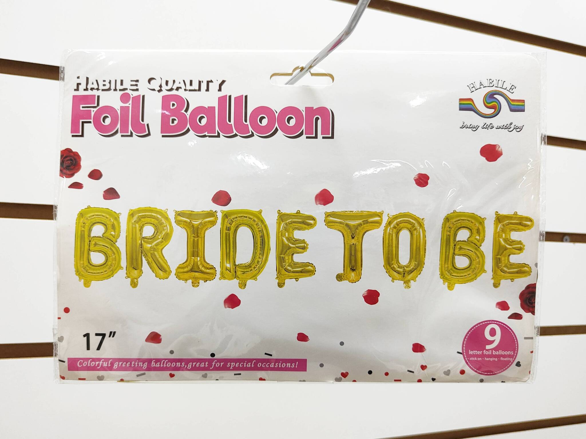 К Надпись, BRIDE TO BE (Будущая невеста), Золото, 17