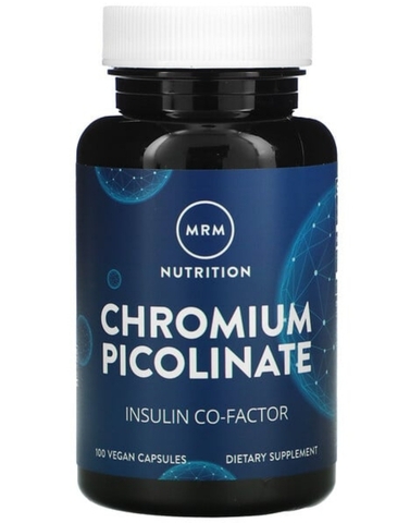 Mrm, Nutrition, пиколинат хрома, 200 мкг, 100 веганских капсул