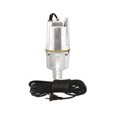 Насос вибрационный, погружной Крепыш VIEIR VER 60-1-16 м, нижний забор, 18 л/мин, Н-72 м, каб. 16 м