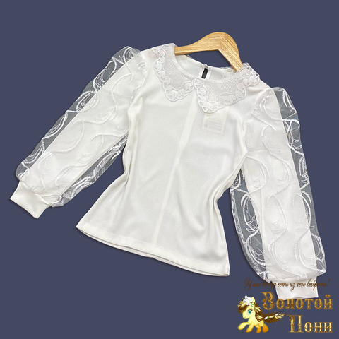 Блуза хлопок д (8-12) 250428-B2196