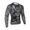 Рашгард Athletic pro. Samurai Skull Grey MRG-120