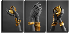 Модульная картина "Руки с золотом"