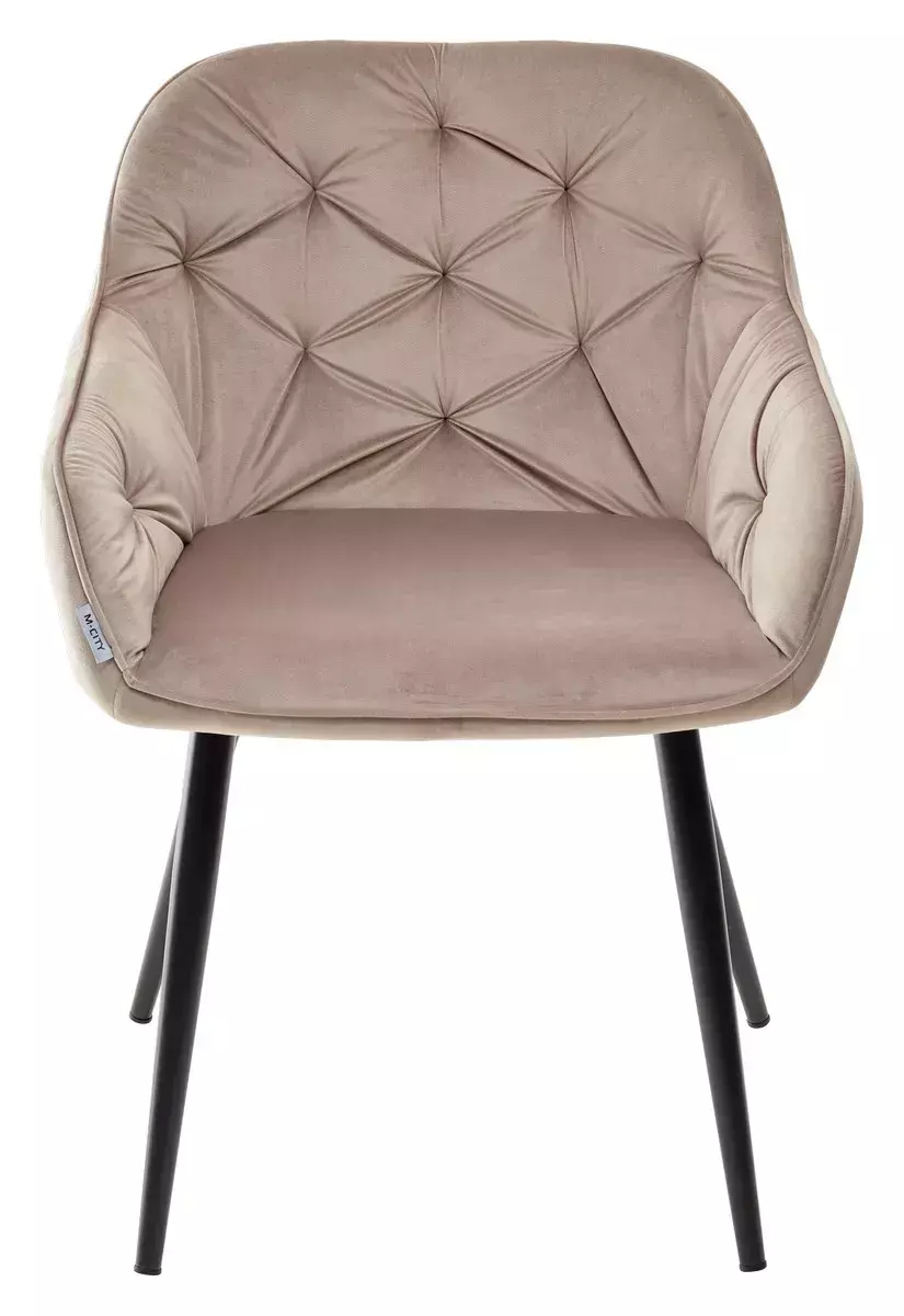 Стул BREEZE BLUVEL-40 BEIGE/ черный каркас, велюр М-City