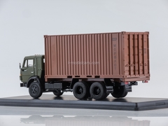 KAMAZ-53212 with a 20-foot container khaki-brown 1:43 Start Scale Models (SSM)