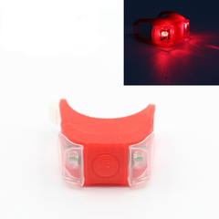 Универсальный силиконовый велосипедный фонарь, цвет красный