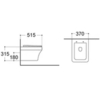 Aquatek AQ1163-00 АМАДЕО Унитаз подвесной безободковый 515*370*315