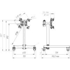 Стенд Р500Е передвижной до 500кг