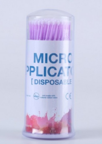 Микробраши в тубе 100 шт (фиолетовые , 2 мм)