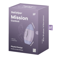 Стимулятор клитора с воздушной стимуляцией и вибрацией Satisfyer Mission Control (лиловый)