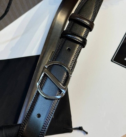 Двусторонний мужской ремень ZEGNA, 3,5 мм, чёрный