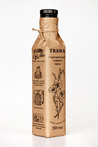 Trawa Масло сыродавленное льняное 250 мл