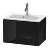 Duravit L-Cube База под раковину  400x620x391, 1 выдв. ящик, цвет черный глянцевый LC615604040