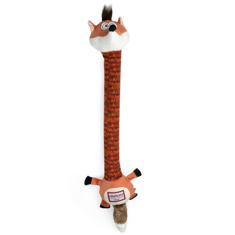 Triol CRUNCHY NECK игрушка для собак Лиса с хрустящей шеей и пищалкой 50 см