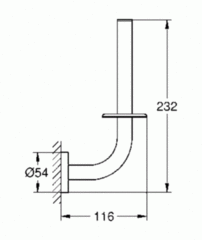 Держатель запасного рулона бумаги GROHE Essentials 40385001
